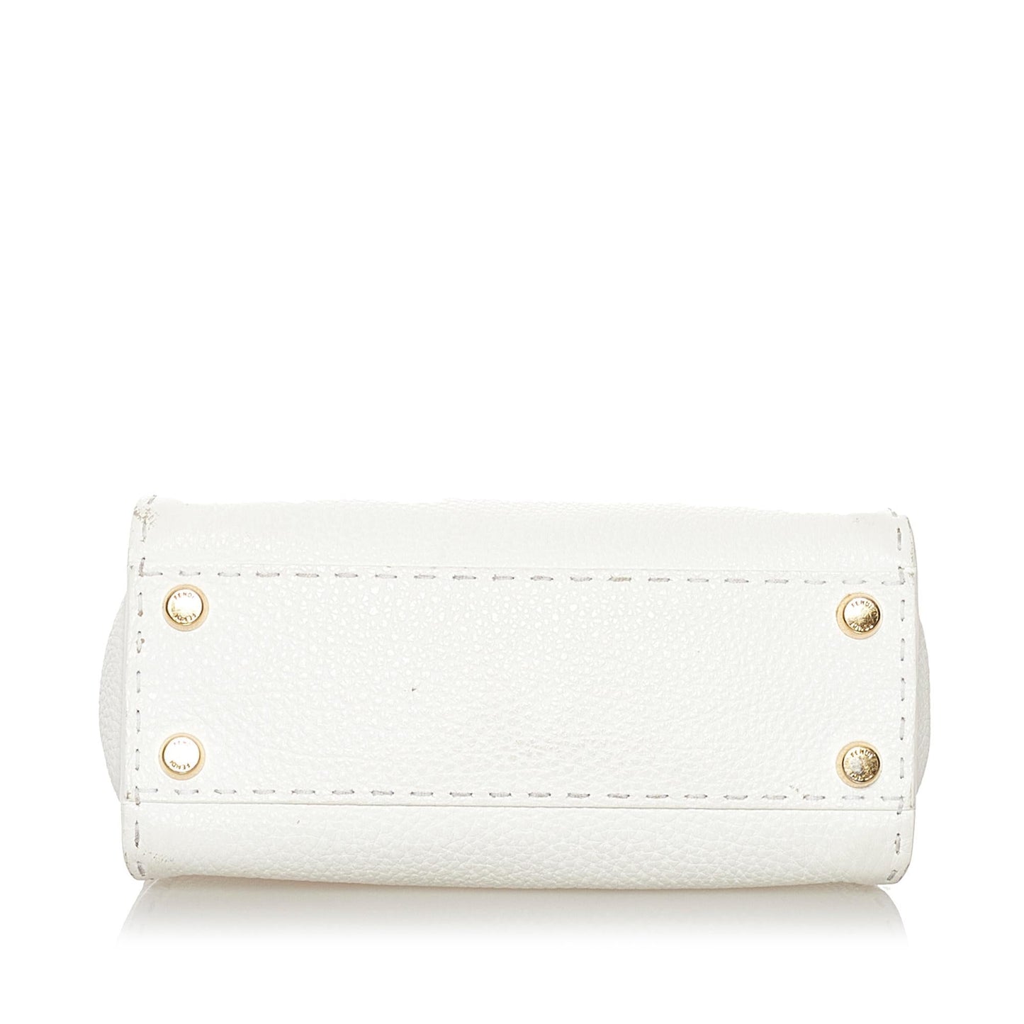 Fendi Mini Selleria Peekaboo Leather Satchel