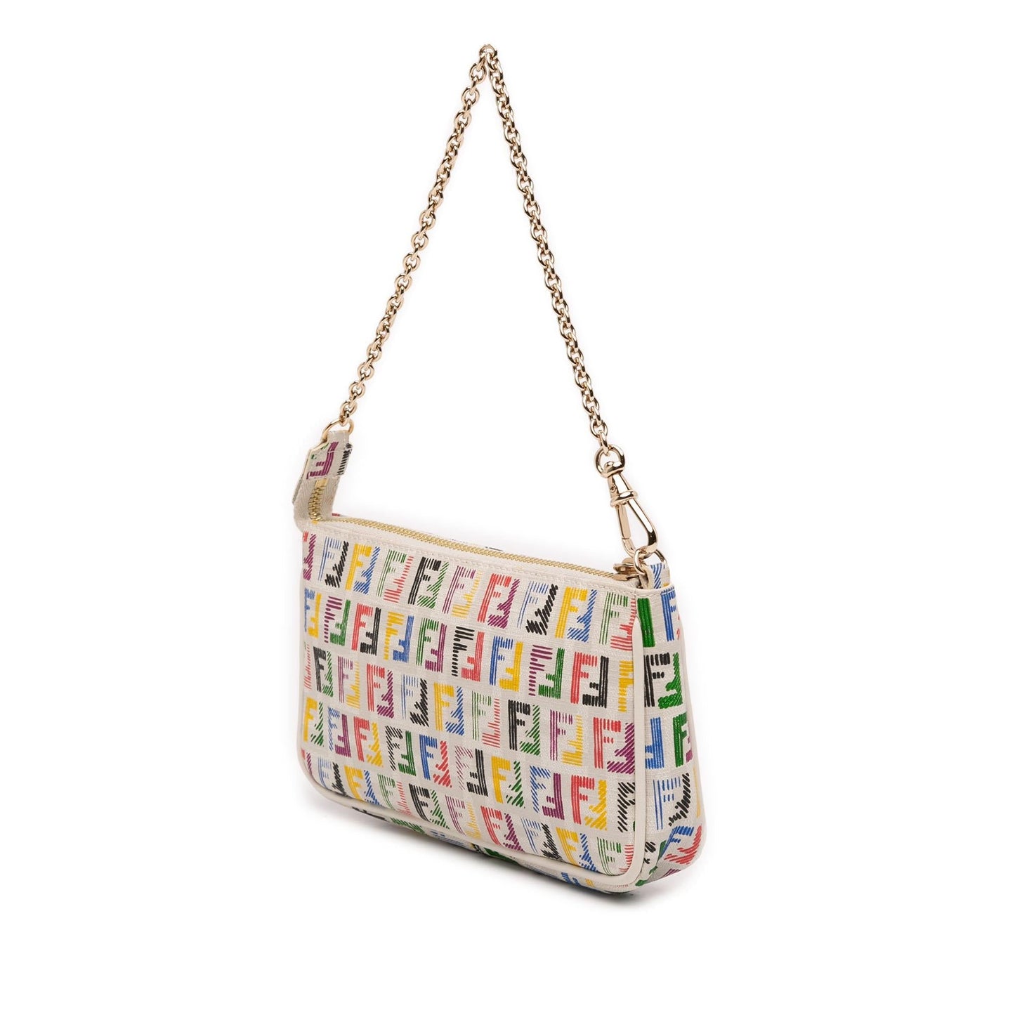 Fendi Zucca Canvas Shoulder Bag