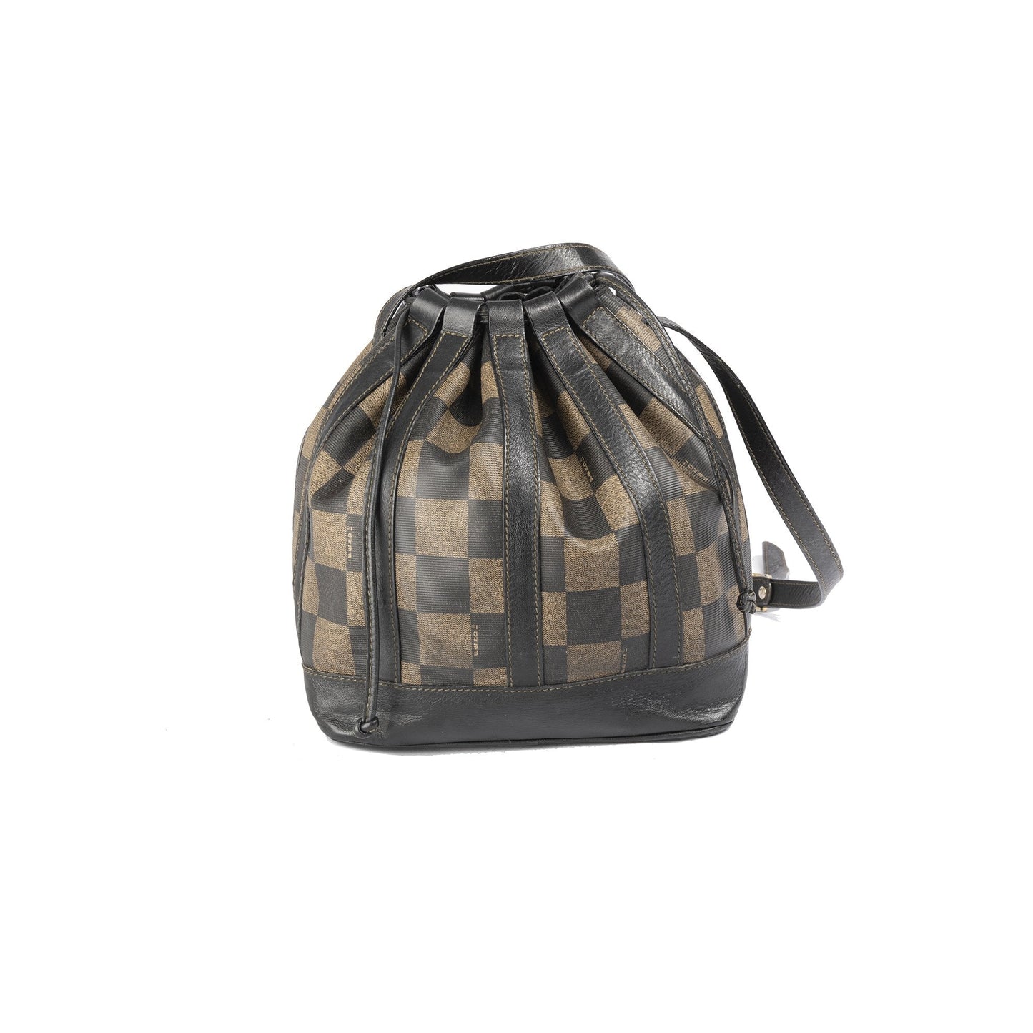 Fendi Checkered Bucket Bag