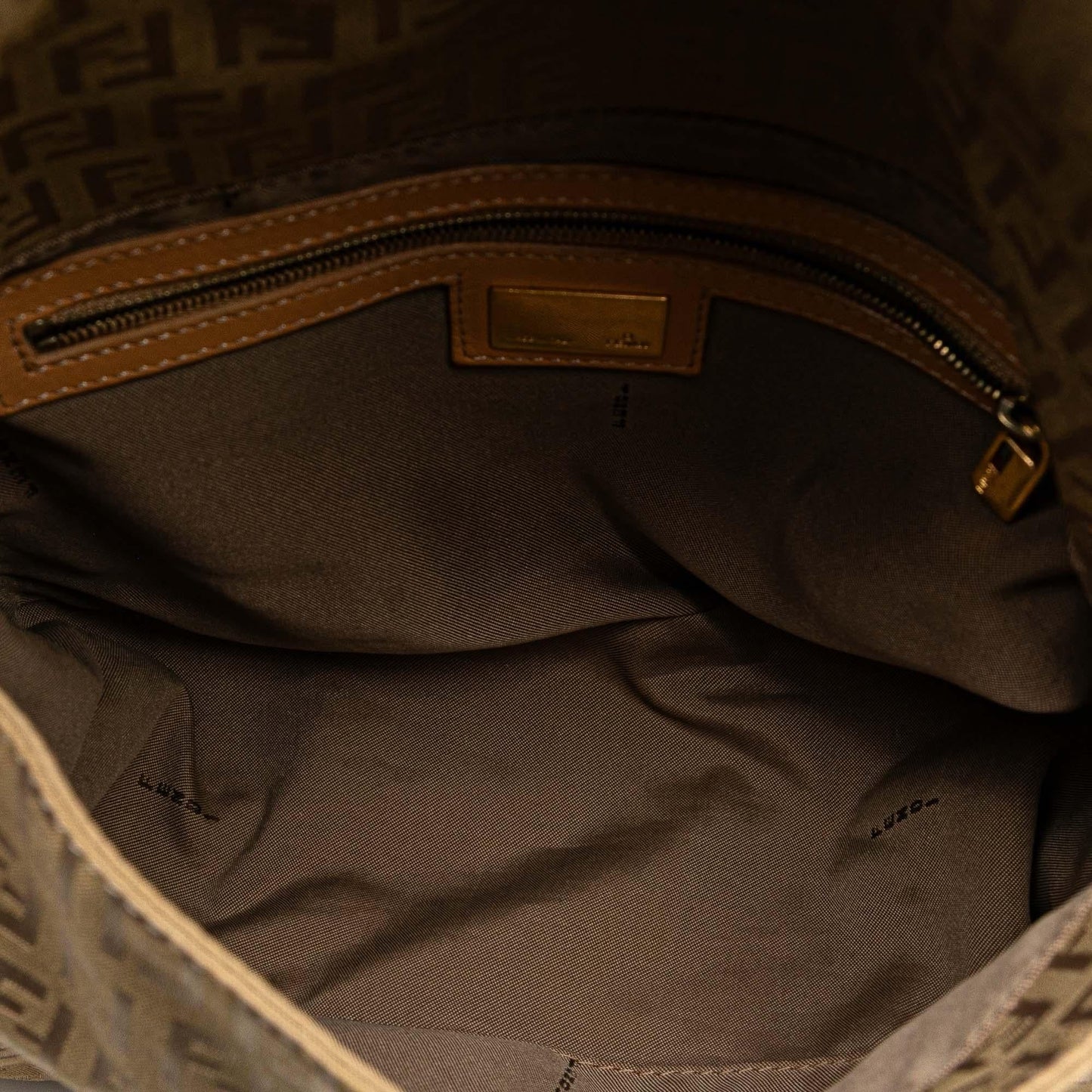 Fendi Zucca Canvas Shoulder Bag