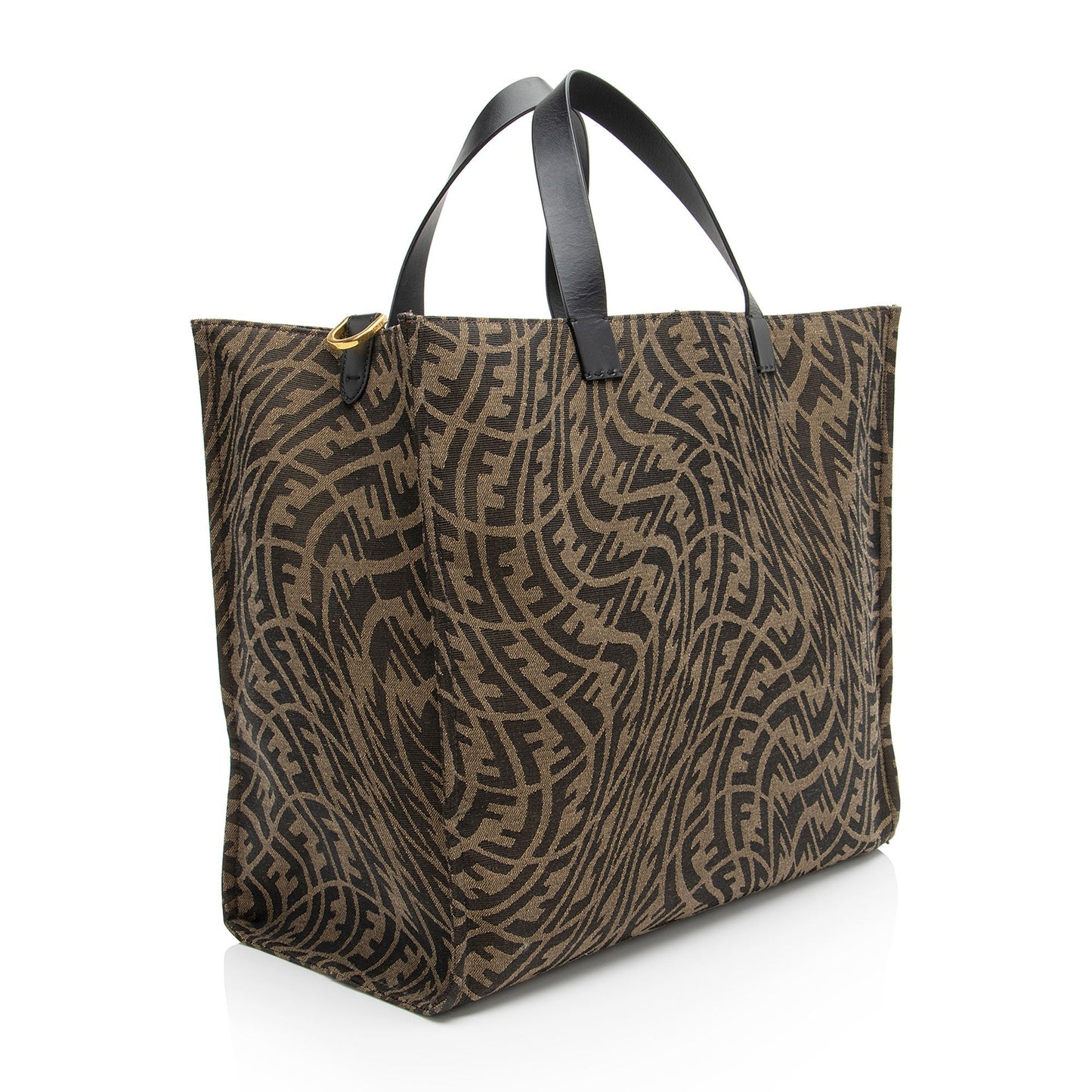Fendi x Sara Coleman Canvas Fish Eye Medium Baguette Shoulder Bag