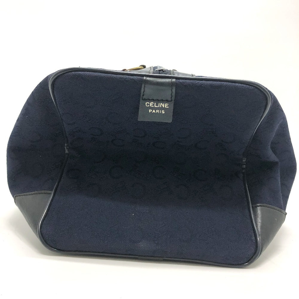 CELINE Boston Duffel bag Canvas / leather Navy C Macadam Carriage Women