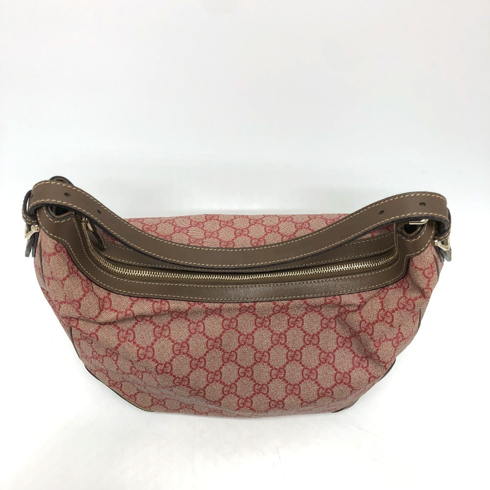 GUCCI Shoulder Bag 309618 GG Supreme Canvas Brown / Red GG hobo/shoulder Women