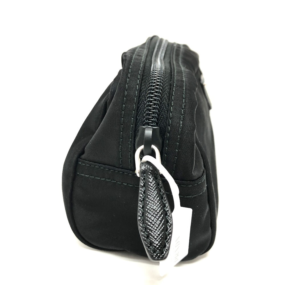 PRADA Pouch 1NA350 Nylon black Triangle logo Women