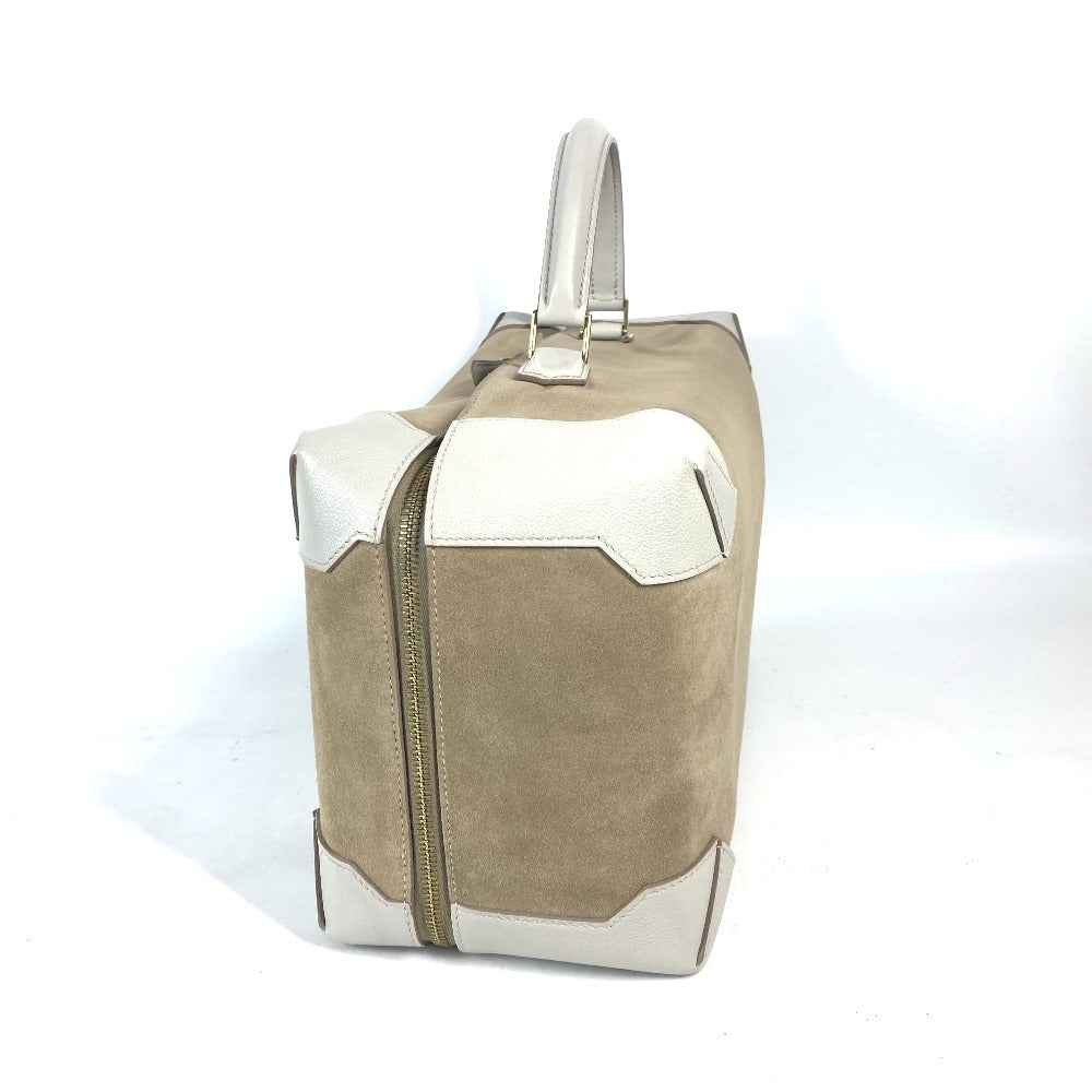 HERMES Boston Duffel bag Chevre, Grizzly beige Handbag Maxibox 36 Women