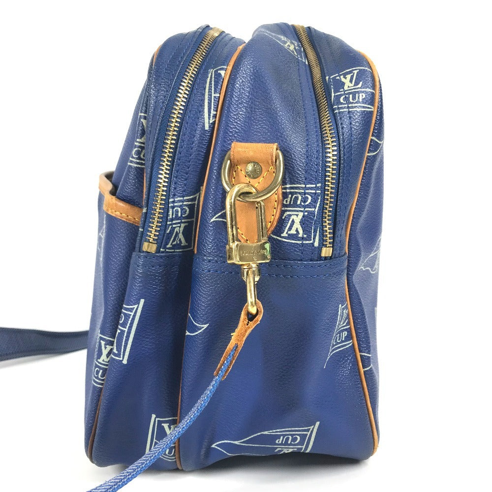 LOUIS VUITTON Shoulder Bag PVC / Leather blue LVCUP Louis Vuitton Cup Sac Cowes