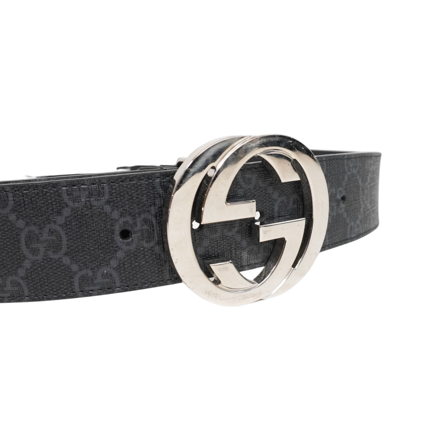 Gucci Monogram Leather Canvas Handbag