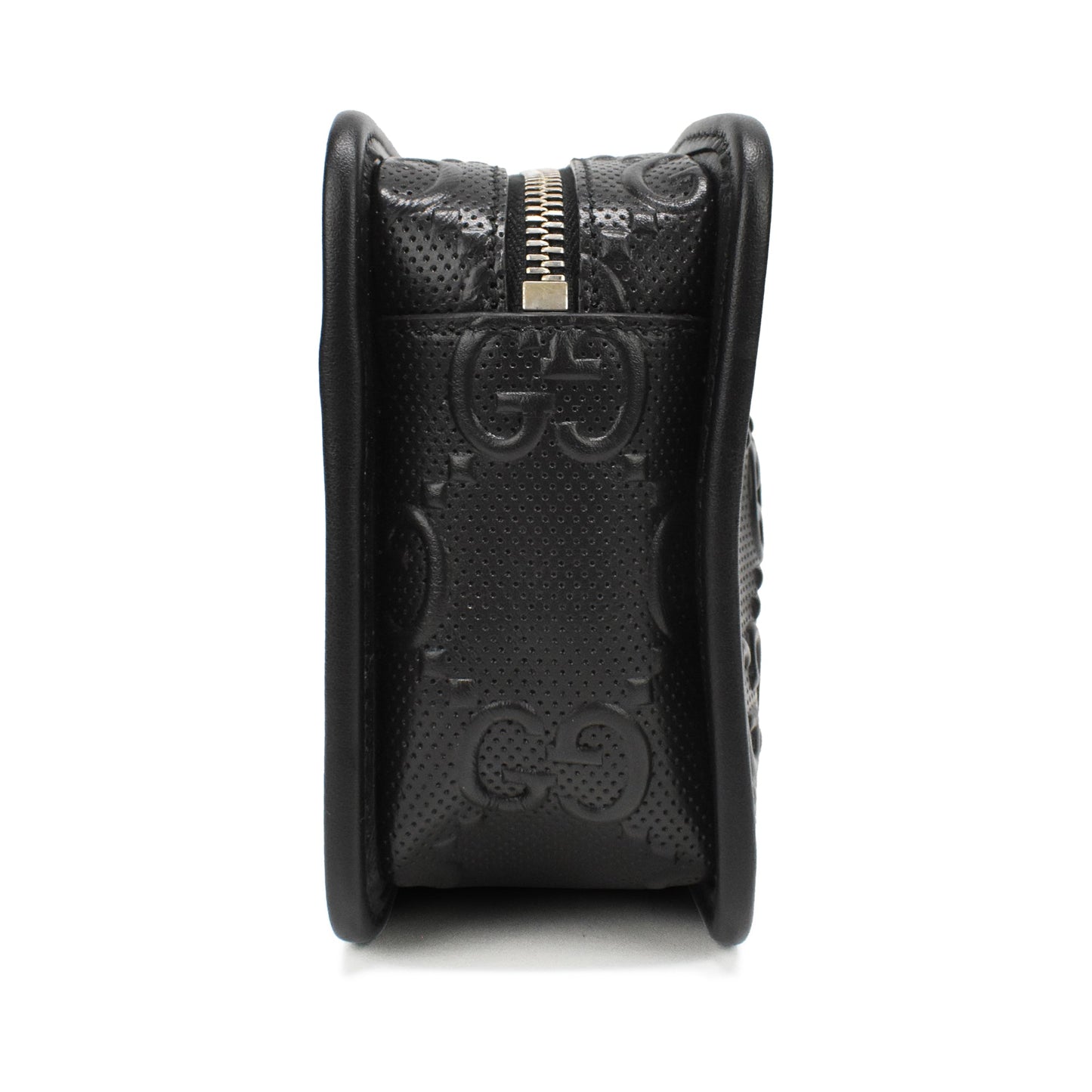Gucci Monogram Leather Canvas Clutch