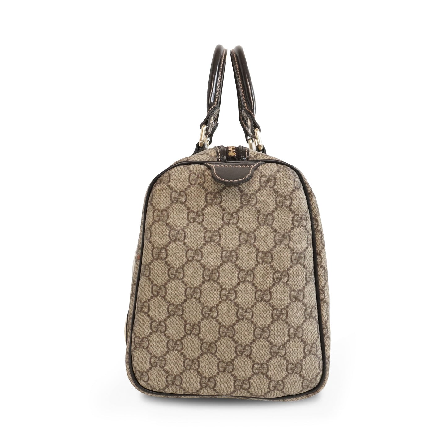 Gucci Monogram Leather Canvas Handbag