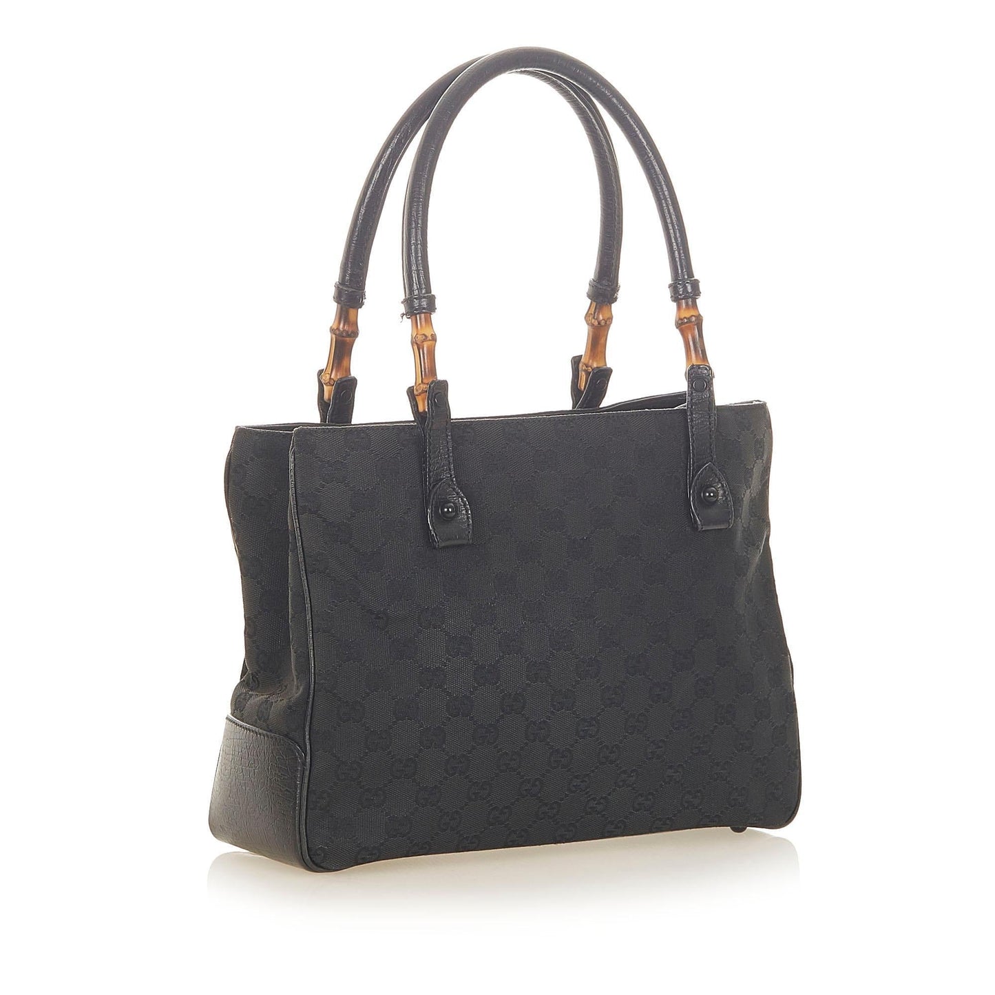 Gucci Bamboo Canvas Tote Style 2