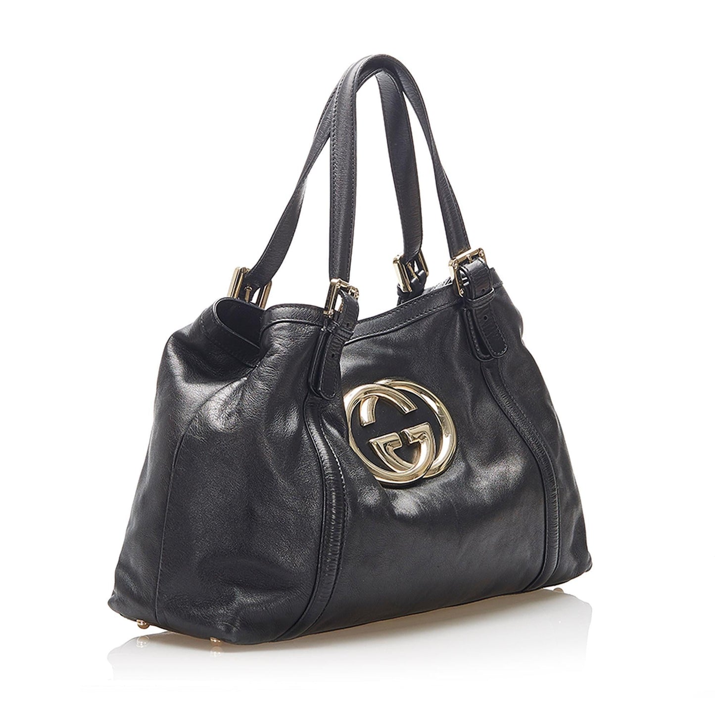 Gucci Leather Monogram Tote Style 11