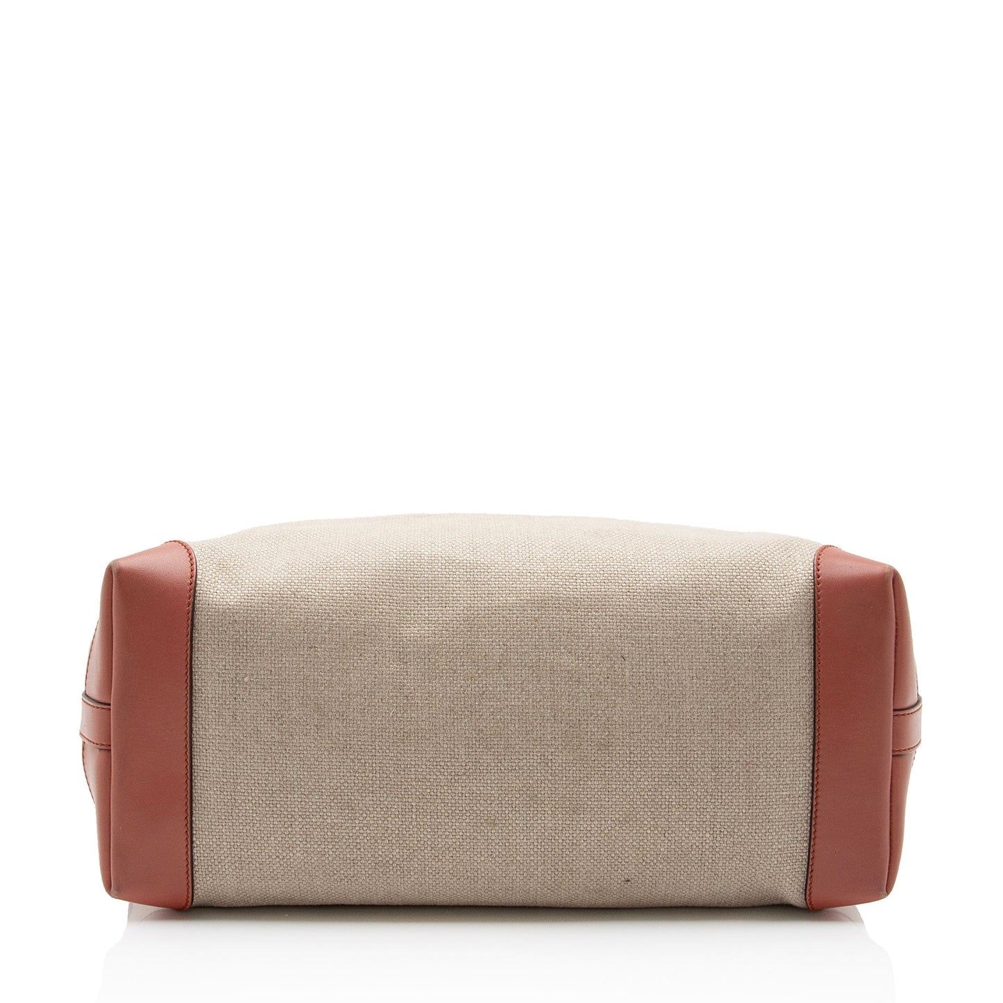 Gucci Pochette Leather Canvas Tote
