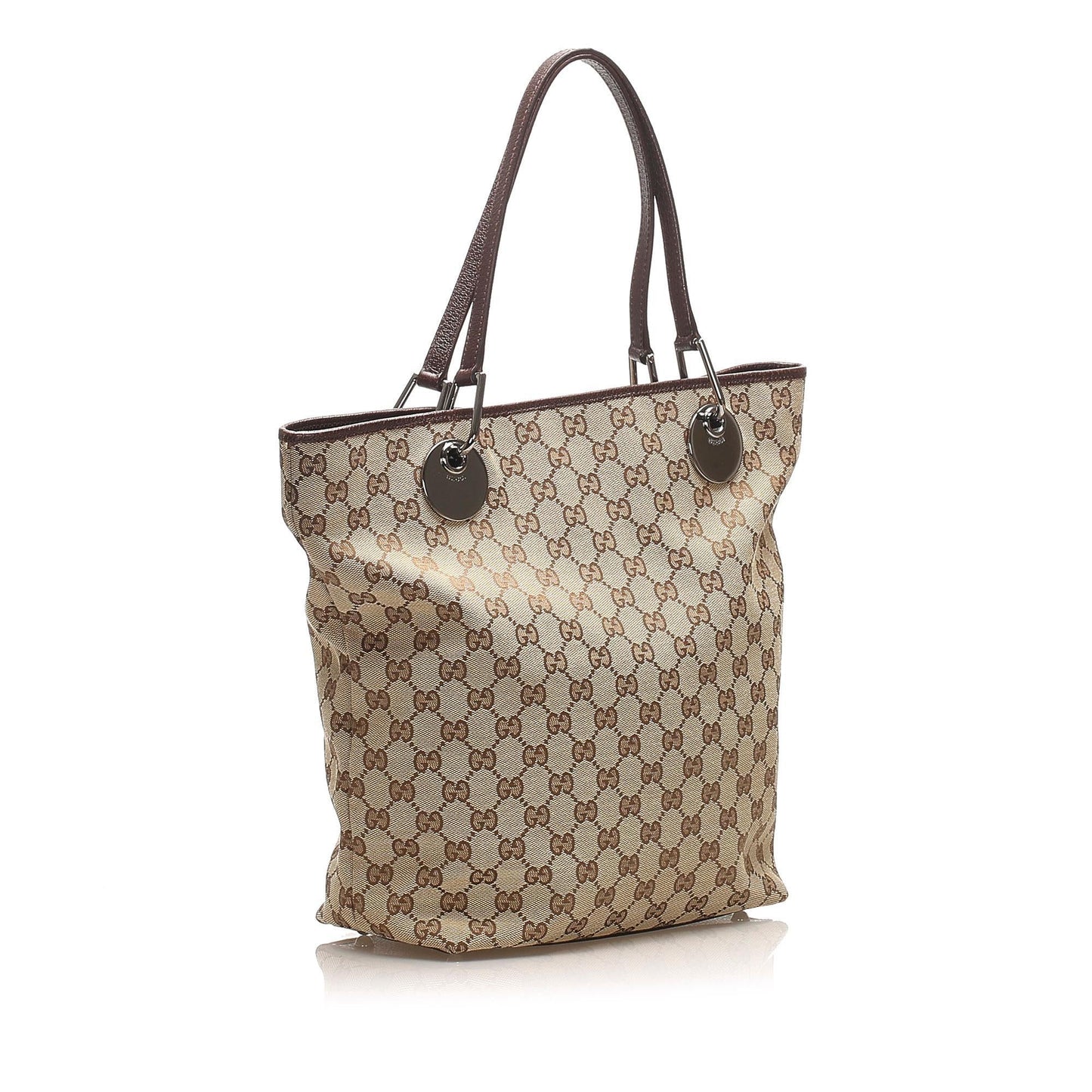 Gucci Canvas Monogram Tote Style 155