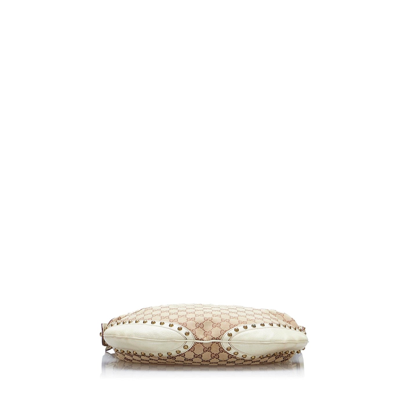 Gucci GG Canvas Pelham Studded Hobo Bag (SHG-vlHJxE)