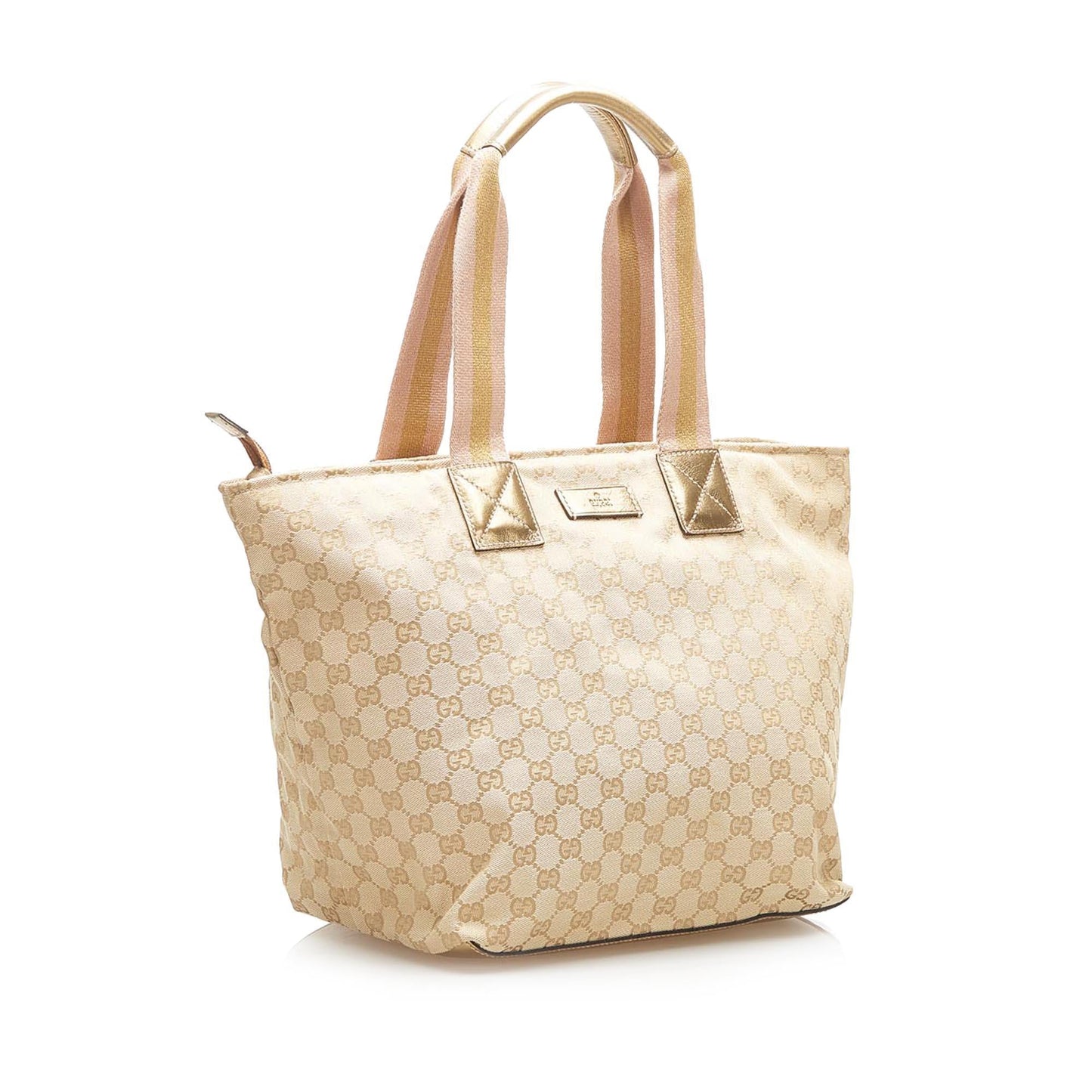 Gucci Web Canvas Monogram Tote Style 4