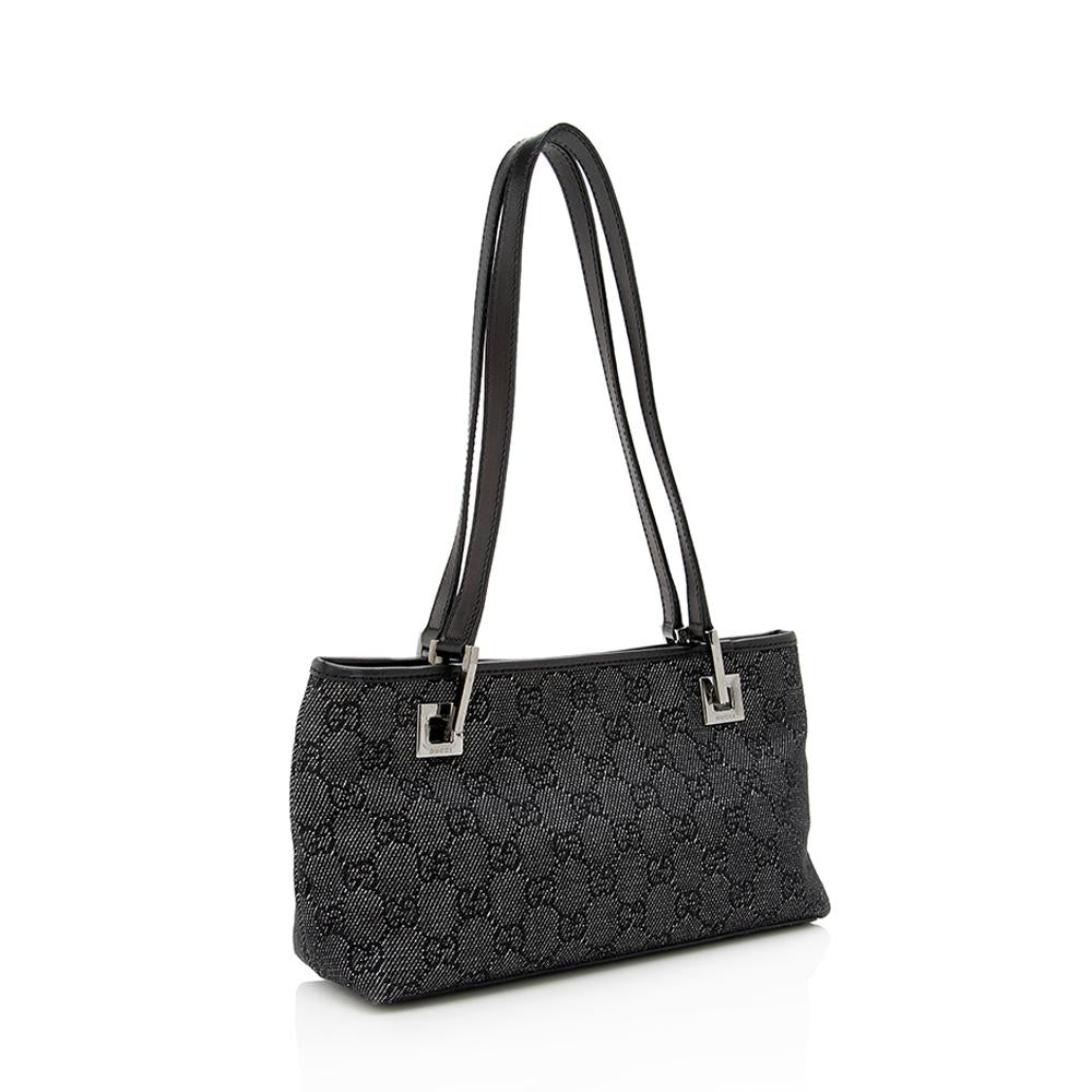 Gucci Denim Monogram Tote Style 3