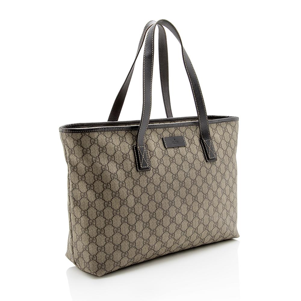 Gucci GG Supreme Monogram Tote Style 21