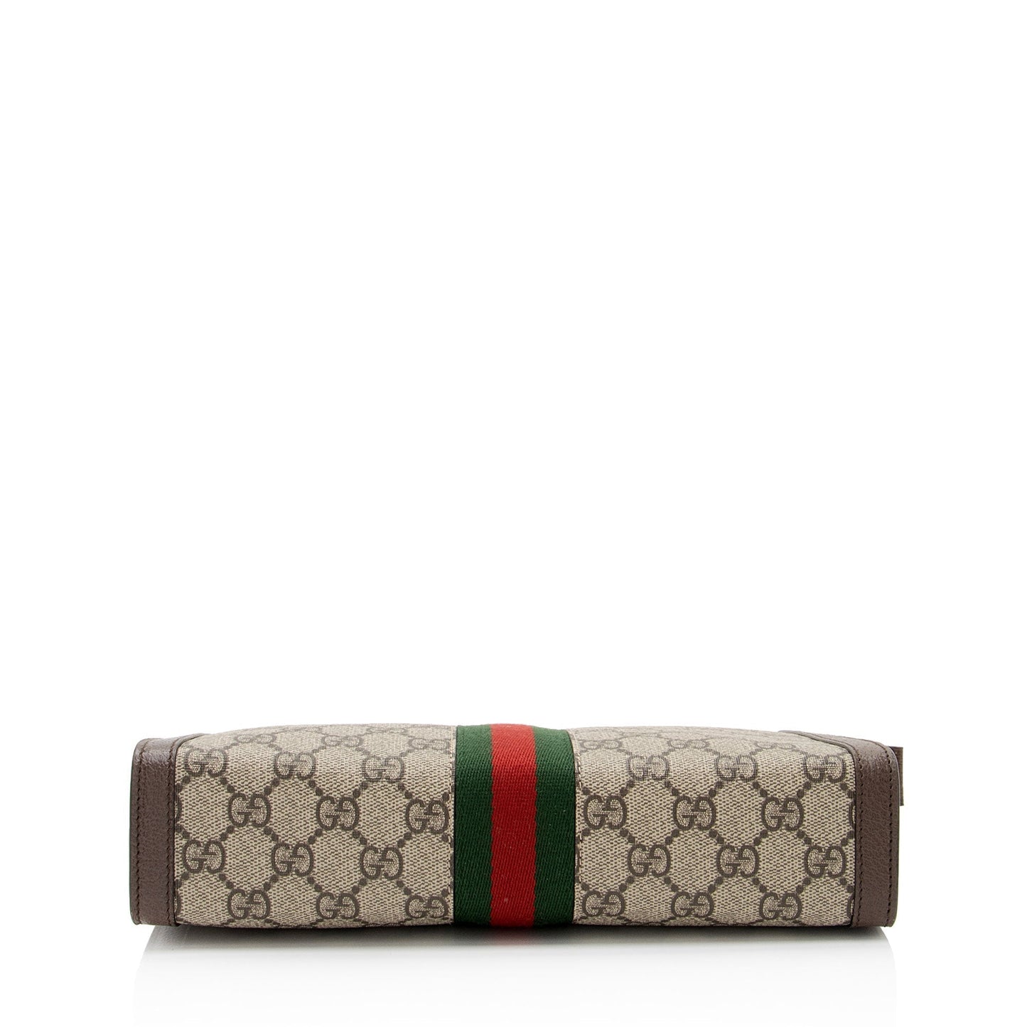 Gucci Nylon Pochette Leather Canvas Clutch