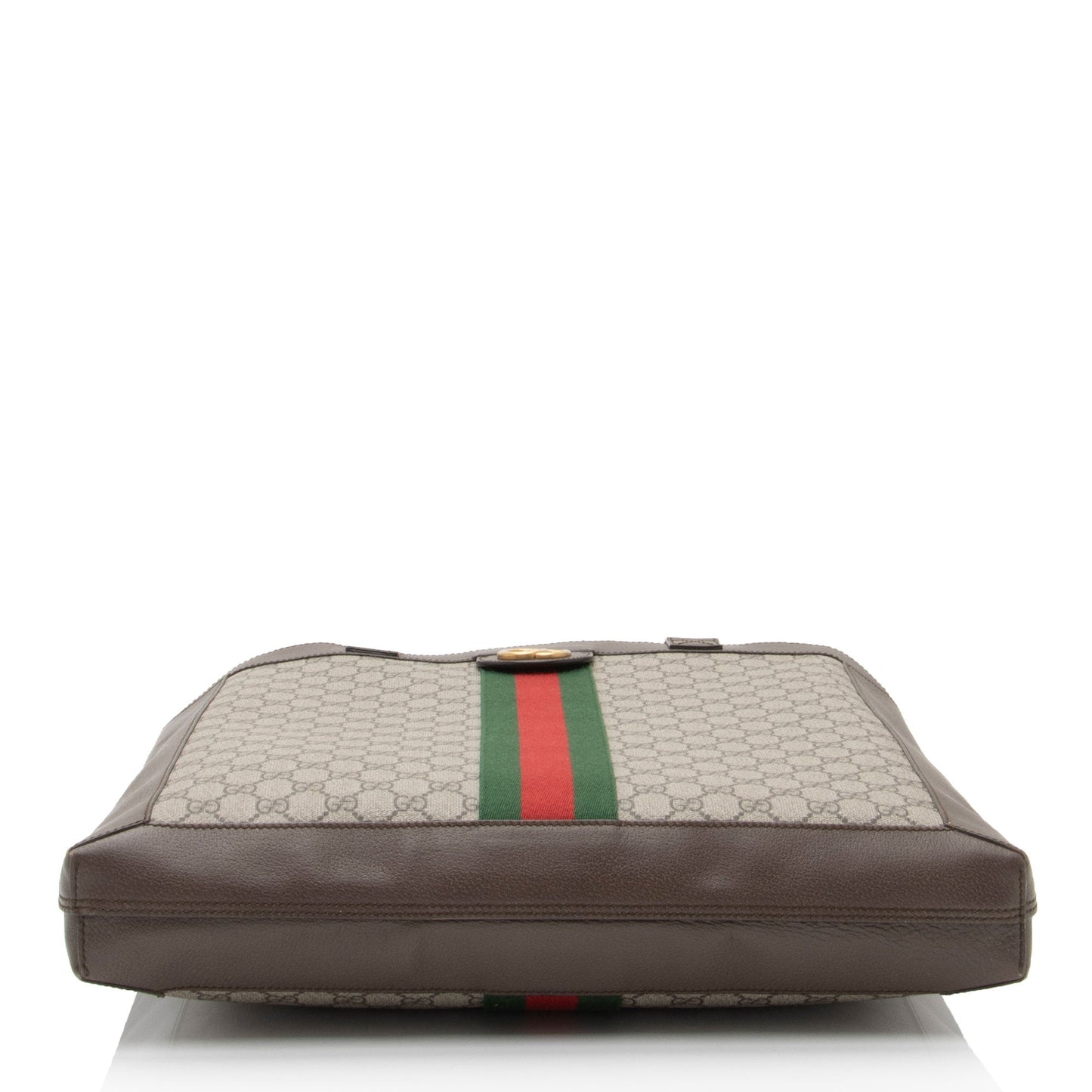 Gucci Nylon Pochette Leather Canvas Tote
