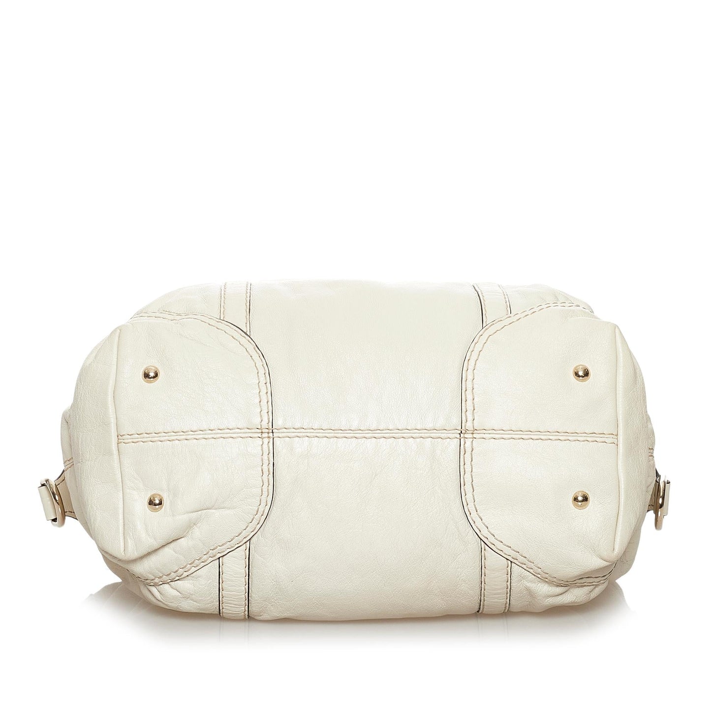 Gucci Horsebit Nail Leather Boston Bag (SHG-30581)