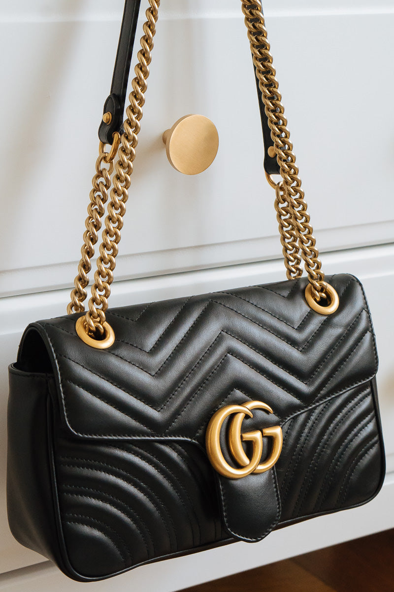 Gucci Caro Chain Leather Shoulder Bag