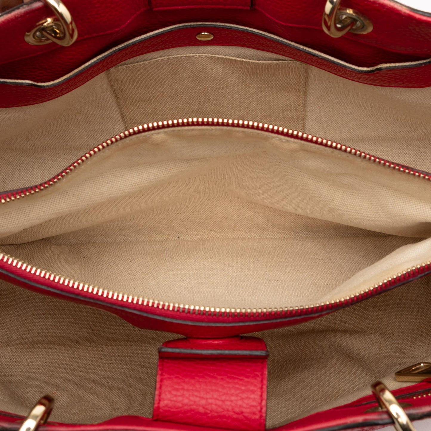 Gucci Medium Bicolor Calfskin Bamboo Shopper Satchel