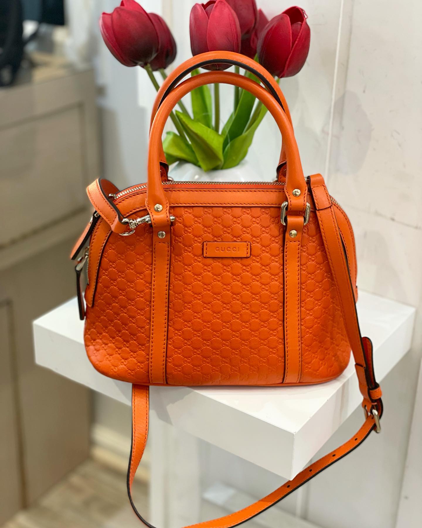 Gucci Caro Leather Mini Tote