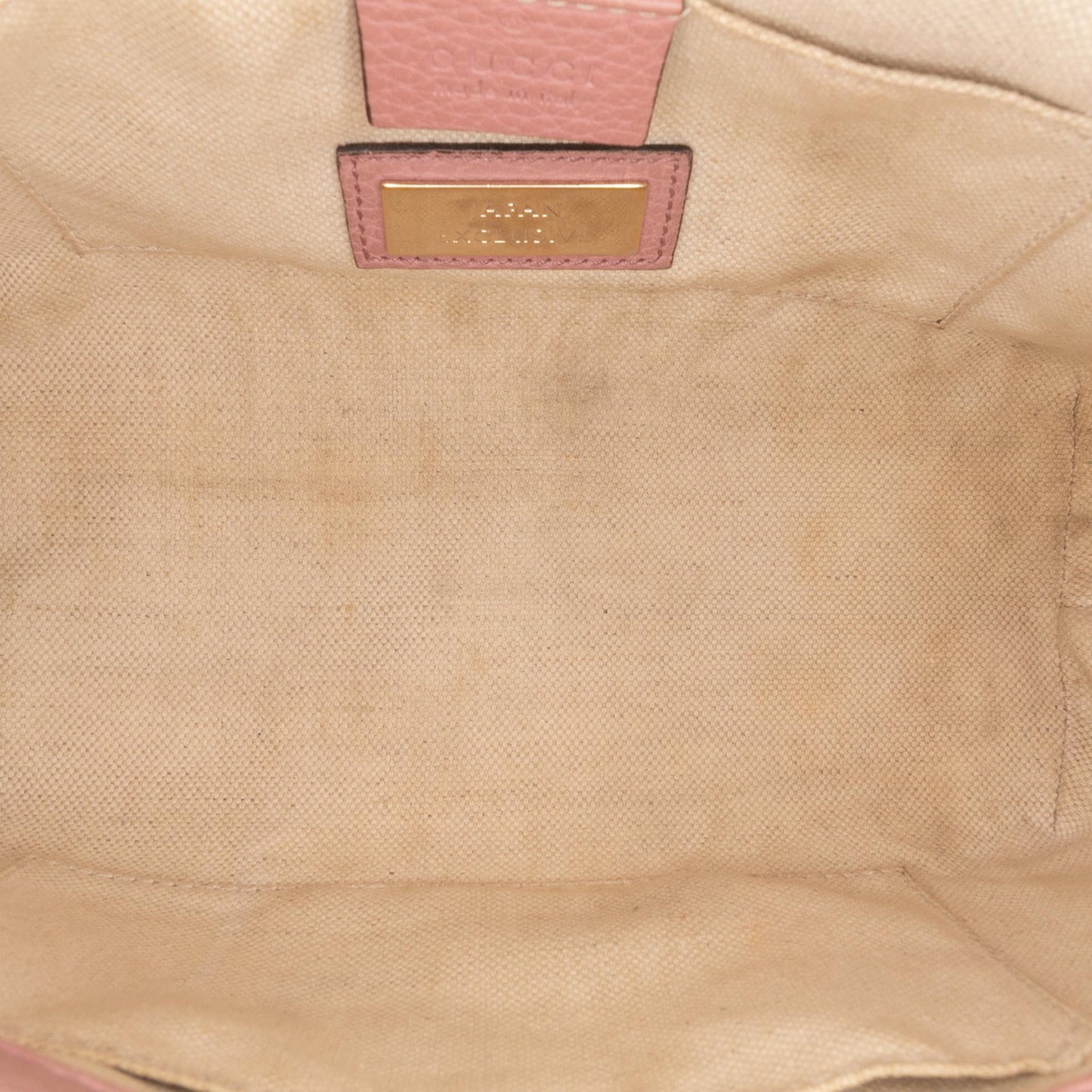 Gucci Mini Bicolor Calfskin Bamboo Shopper Satchel