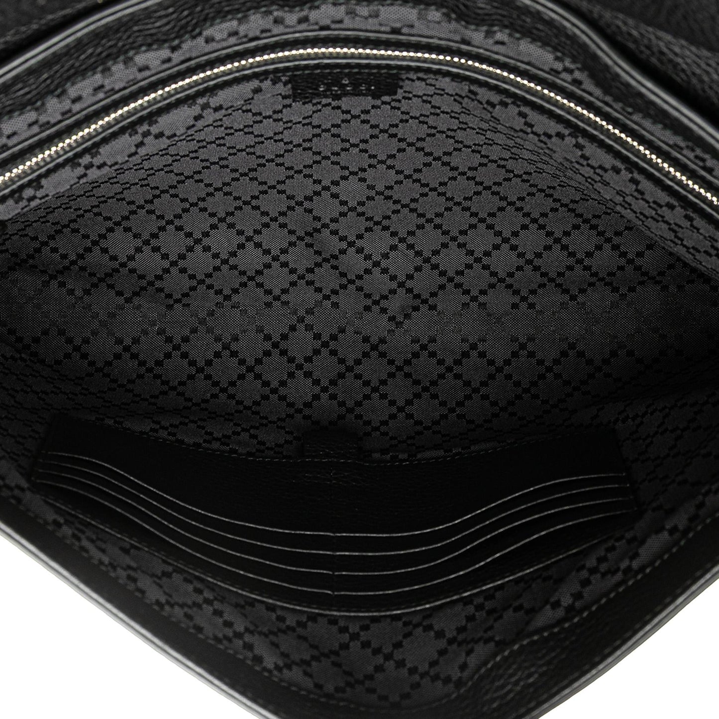 Gucci Pebbled Calfskin Portfolio Clutch