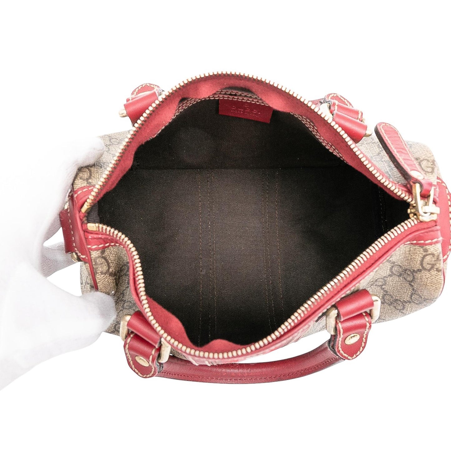 Gucci Small GG Supreme Web Joy Boston Bag