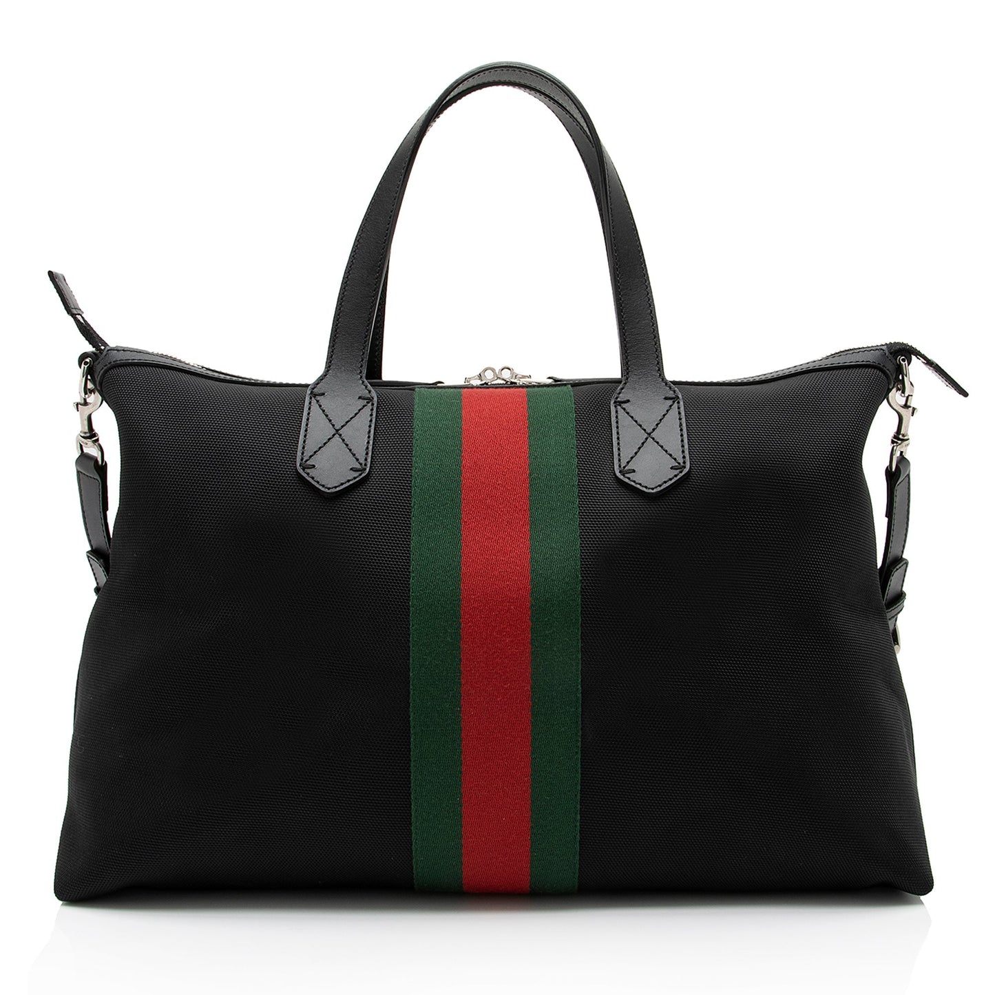 Gucci Techno Canvas Web Travel Duffle Bag (SHF-23259)