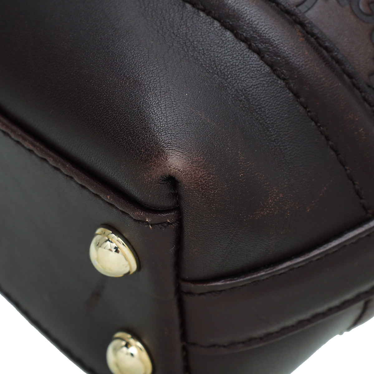 Gucci Leather Top Handle Shoulder Bag