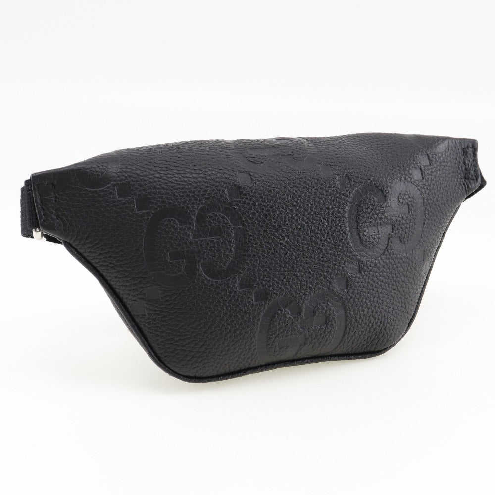 GUCCI Sling bag 658582 leather black Jumbo GG unisex(Unisex)