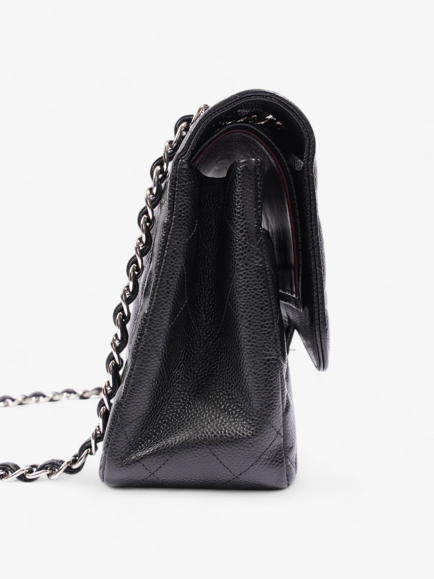 Chanel Classic Double Flap Black Caviar Leather Jumbo