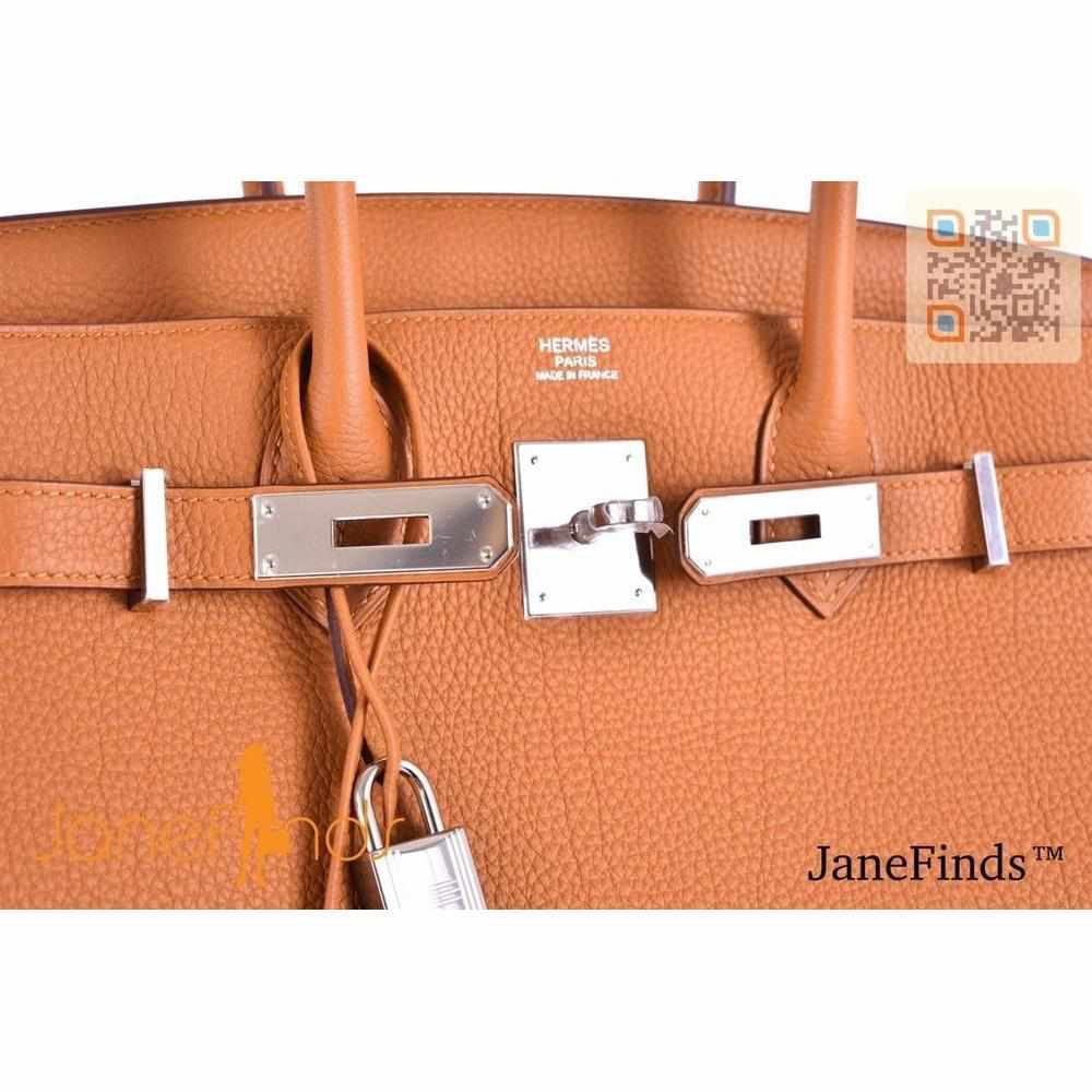 HermesBirkin 30 Caramel Togo Palladium Hardware
