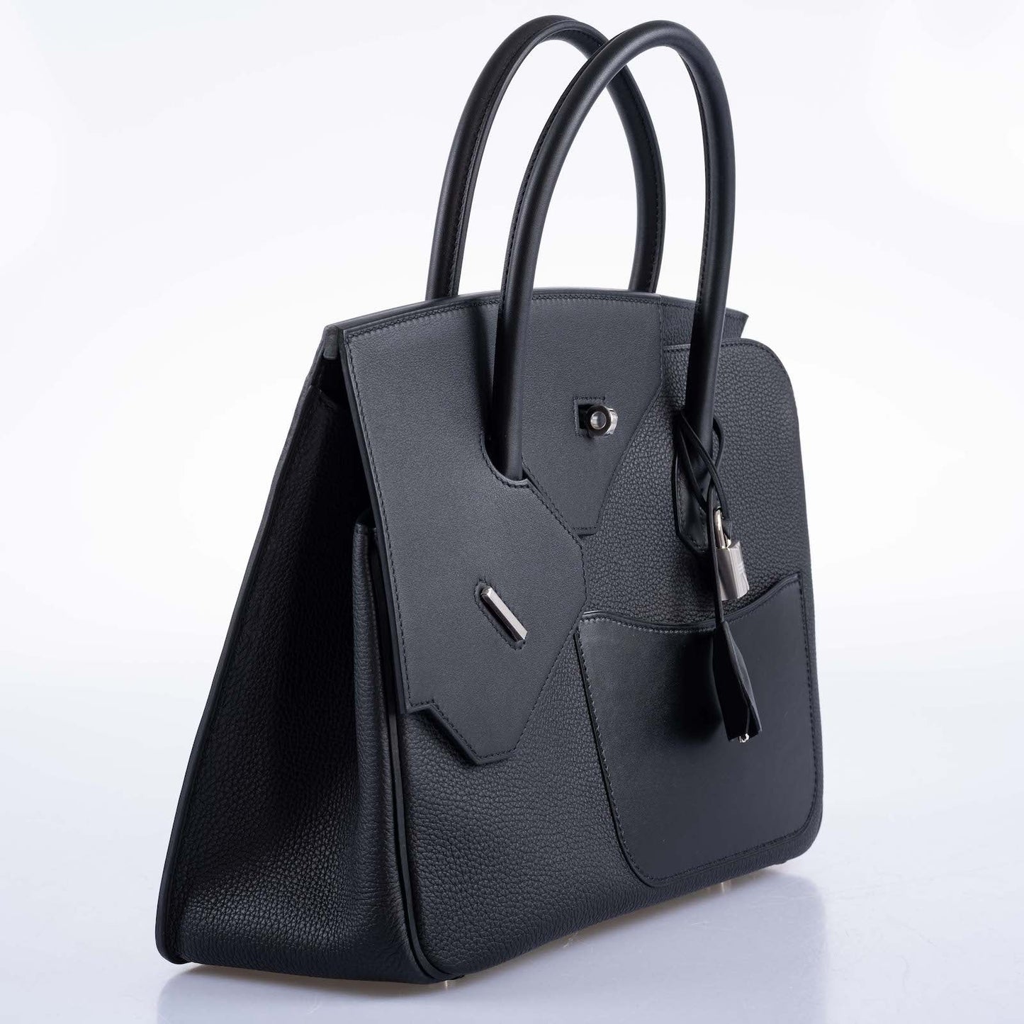 HermesBirkin en Desordre Black Togo and Swift Palladium Hardware
