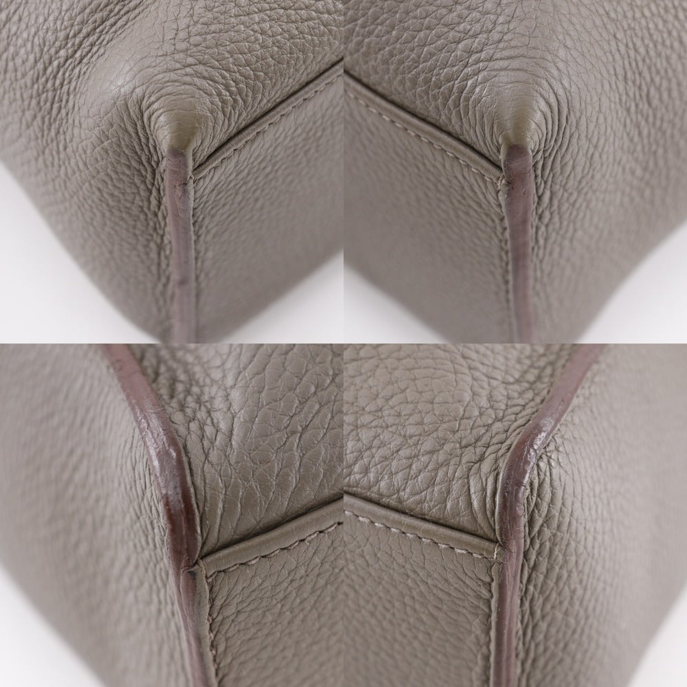 HERMES Shoulder Bag Taurillon Clemence Brown Sac Alfred 35 mens