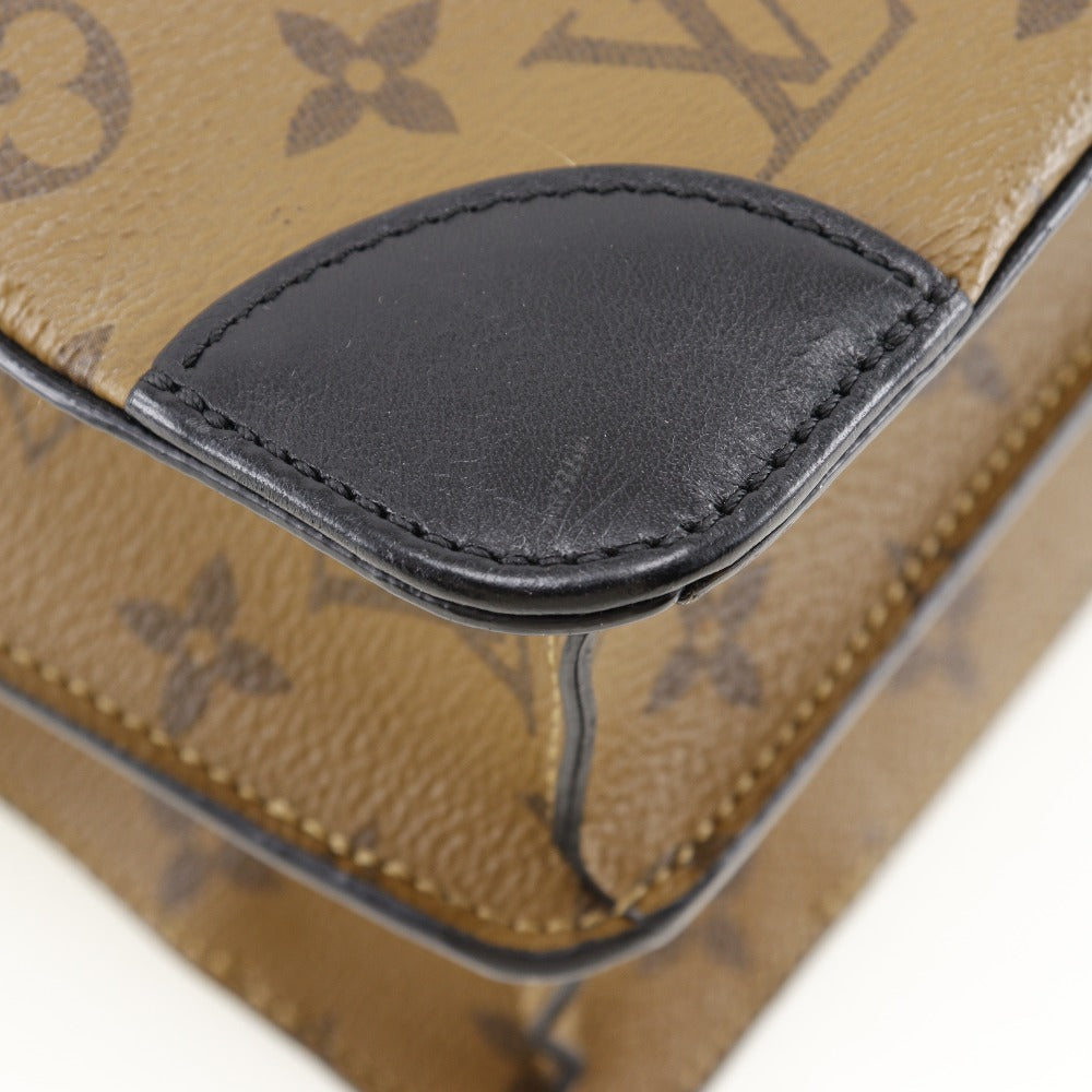 LOUIS VUITTON Handbag Monogram reverse Black / Brown Citymar Women