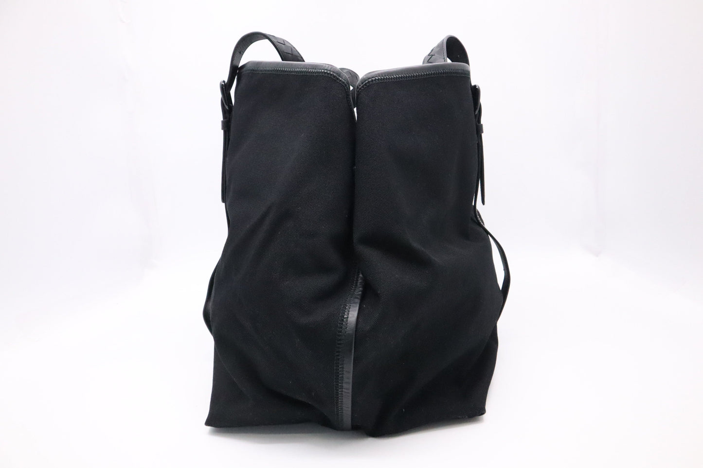 Bottega Veneta Travel Tote in Black Canvas