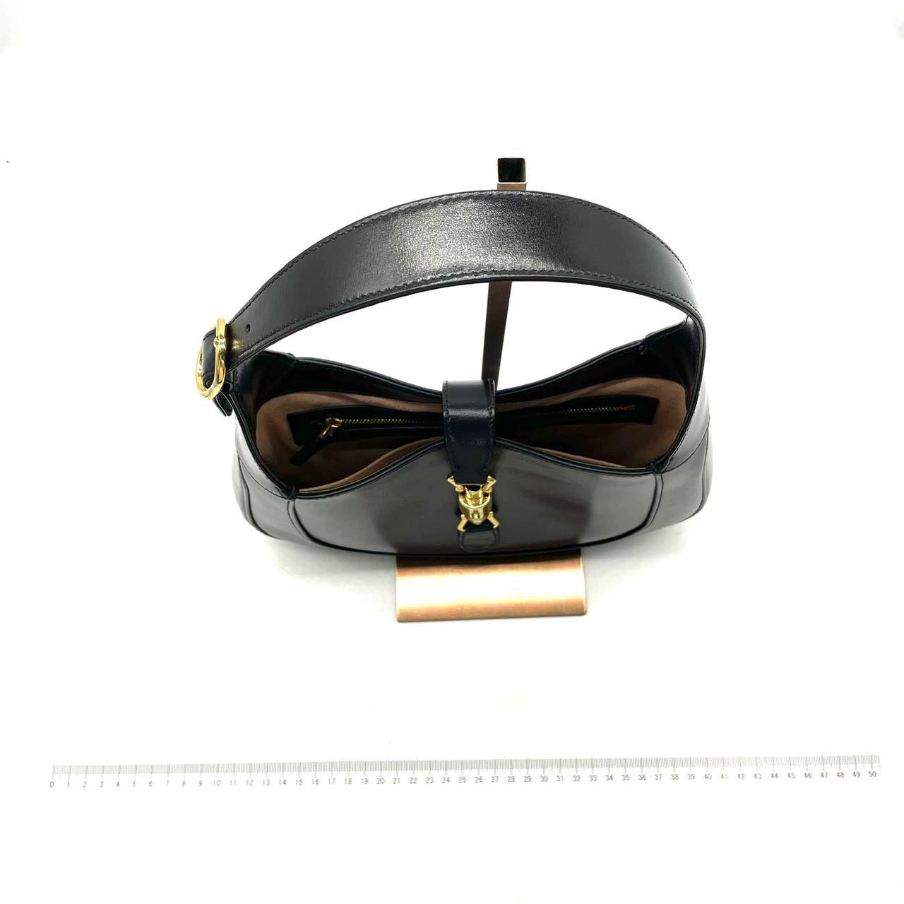 Gucci Jackie 1961 Black Leather Bag No Strap