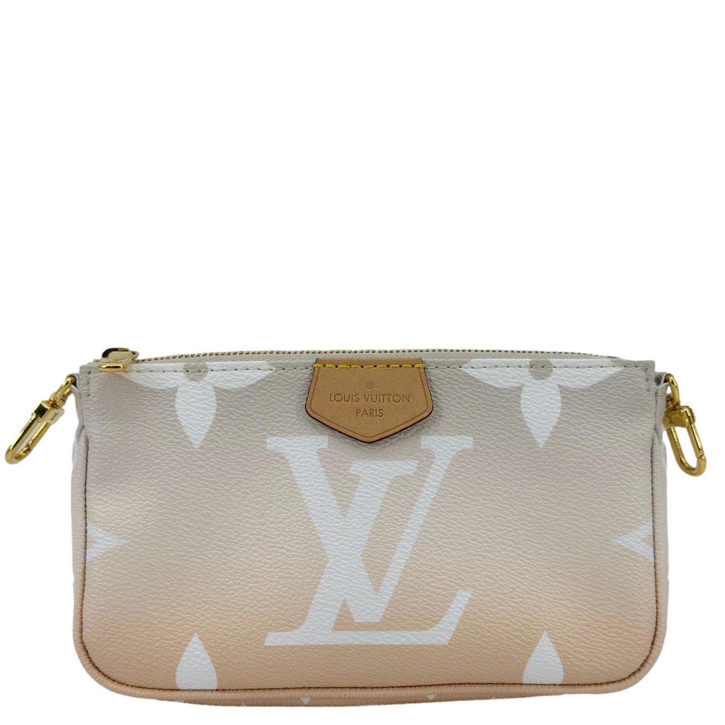 LOUIS VUITTON Multi Pochette Accessories Mini By the Pool Chain Clutch Bag Brume