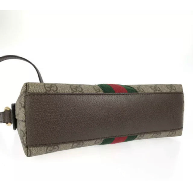 Gucci Monogram Caro Leather Canvas Crossbody
