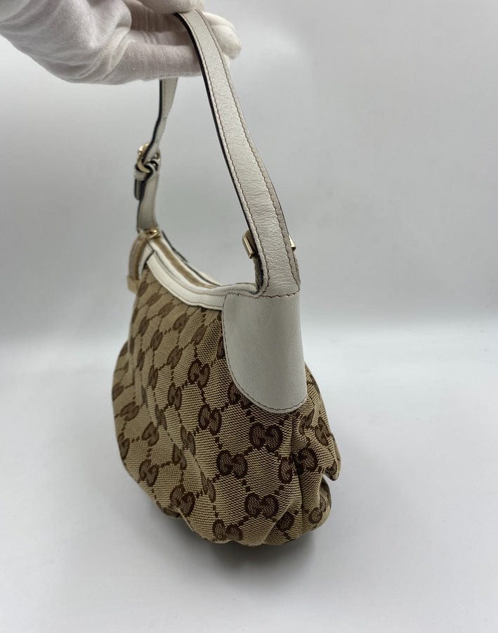 Gucci Leather Canvas Shoulder Bag Style 5