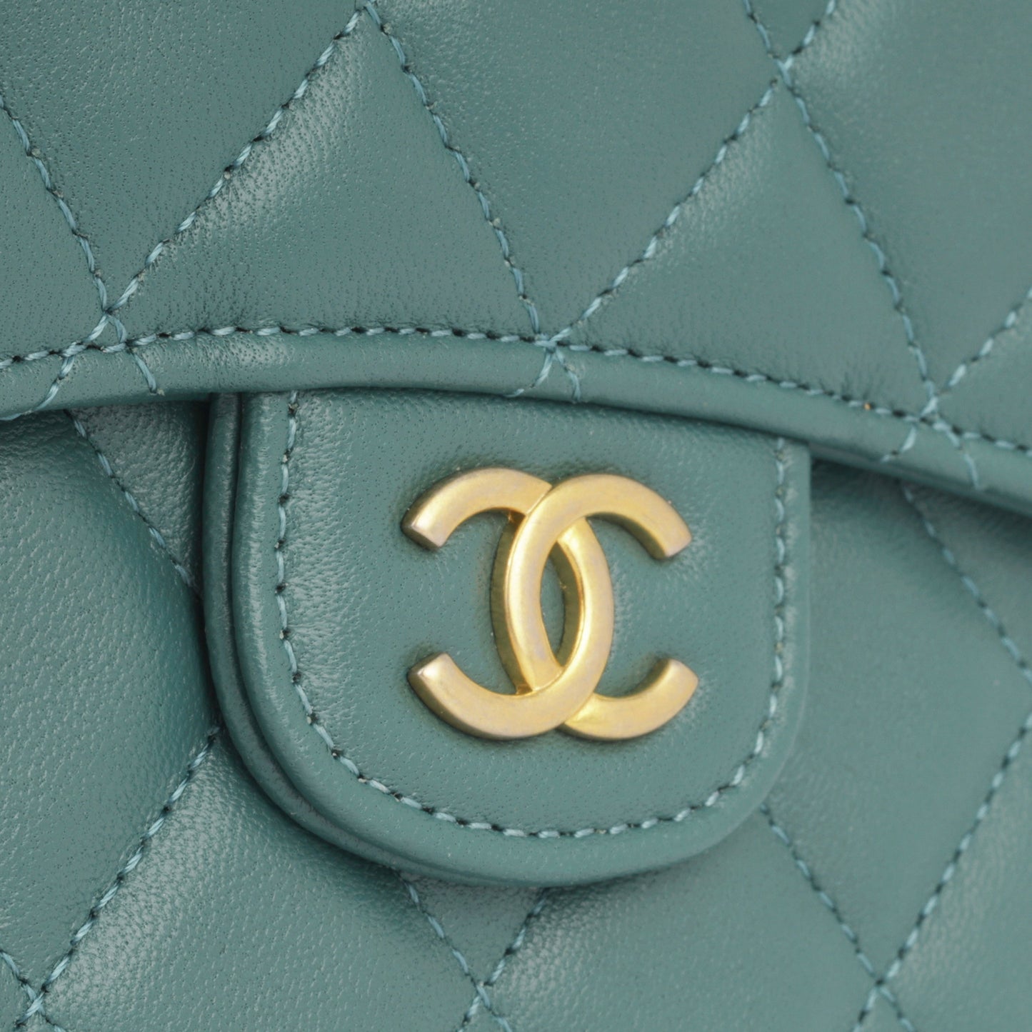 Chanel Micro Top Handle - Dark Teal