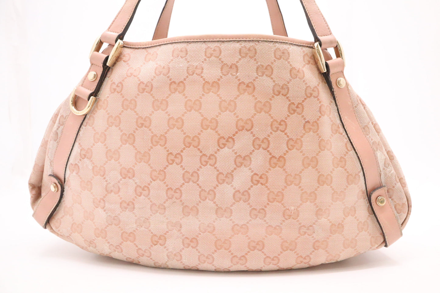 Gucci Pelham Tote in Pink Coated Canvas