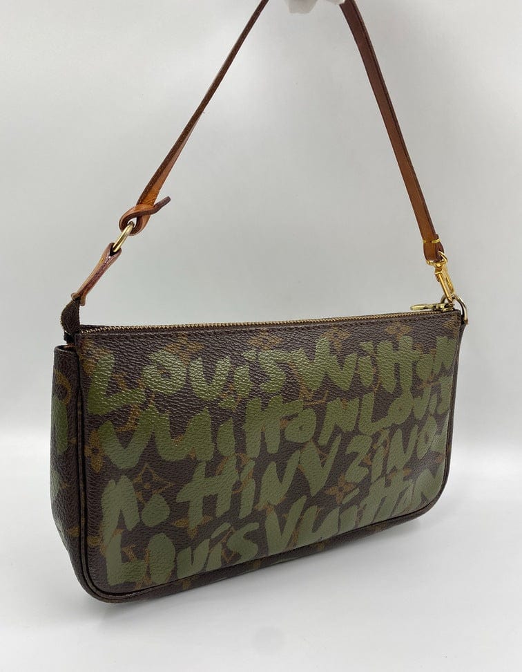 Louis Vuitton Monogram Stephen Spro Graffiti Pochette