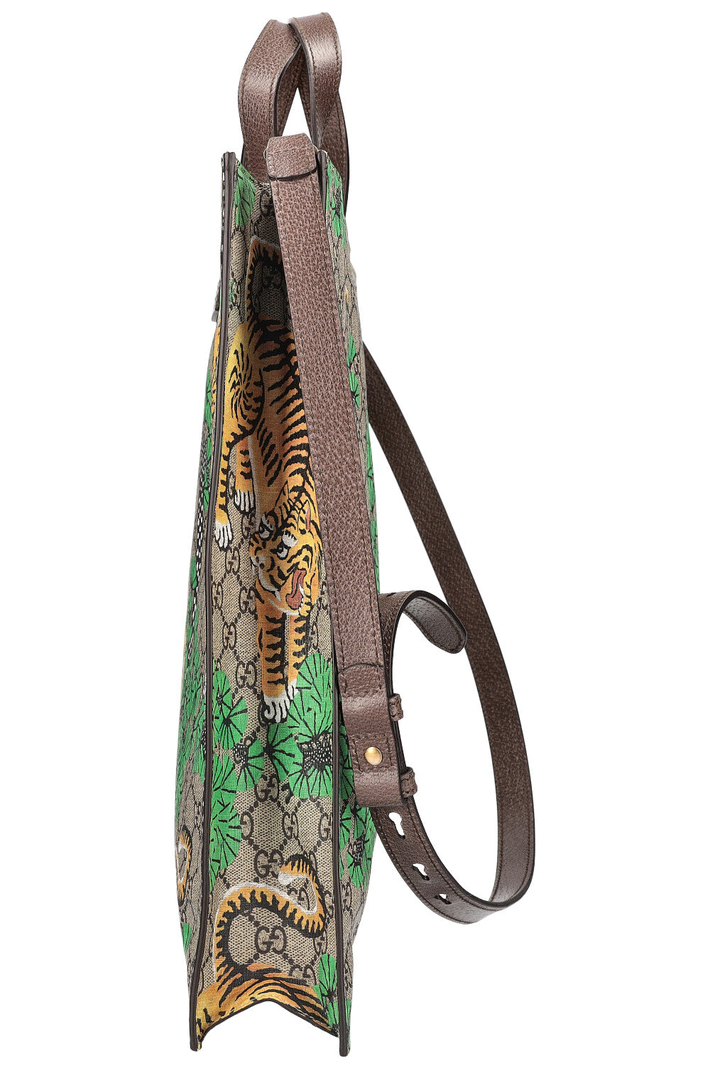 GUCCI Convertible Soft Open Tote Bengal Print GG Canvas