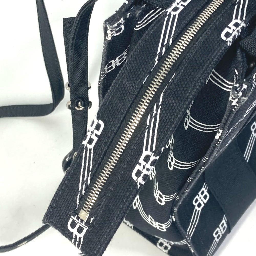 BALENCIAGA Handbag 620884 canvas black BB Trade S Women
