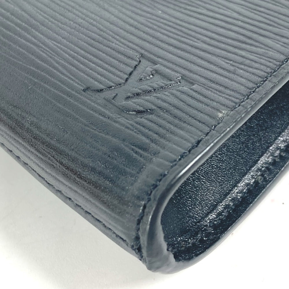 LOUIS VUITTON Clutch bag Epi Leather black Epi Art deco Women