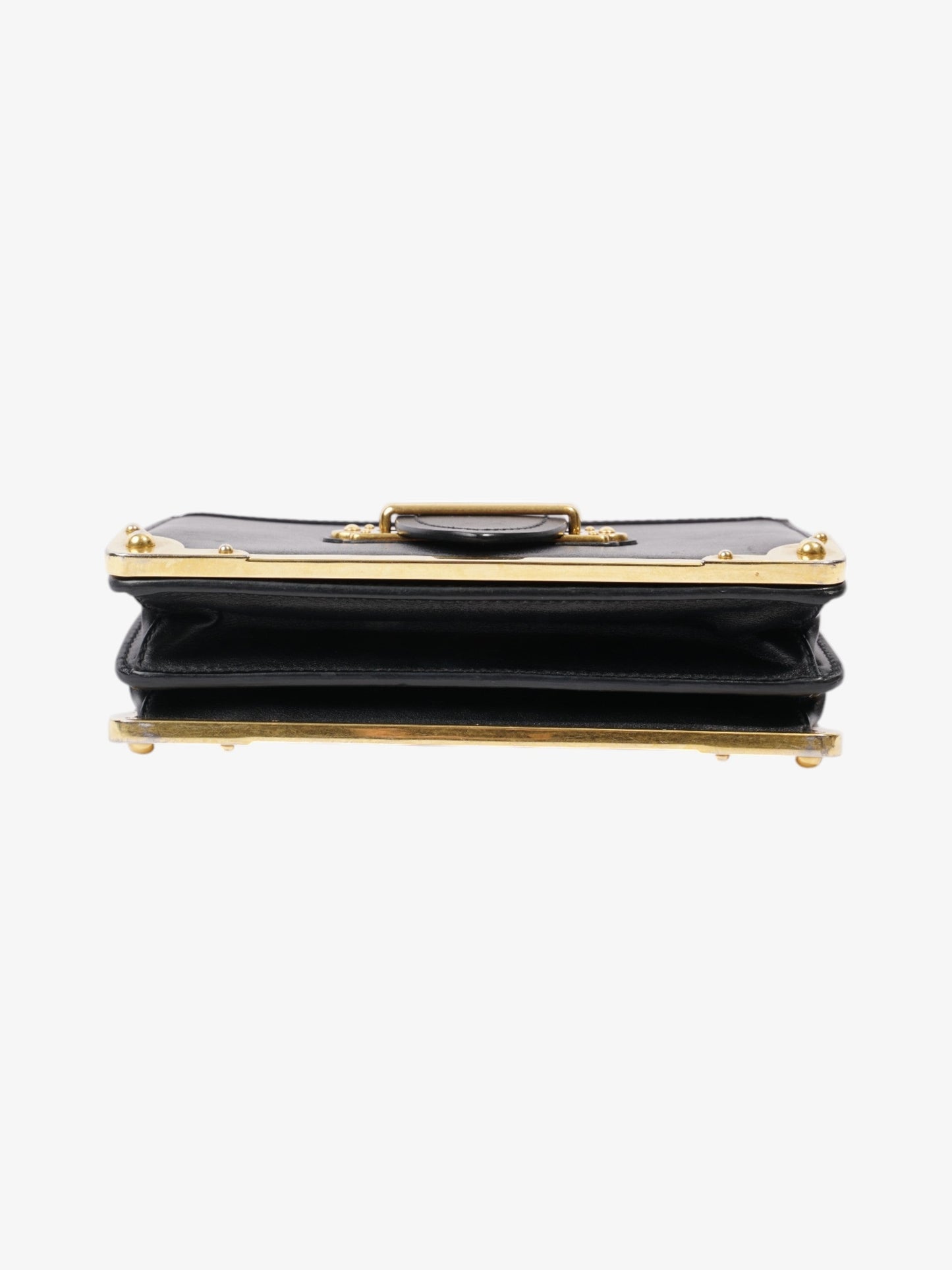 Prada Cahier Black Leather